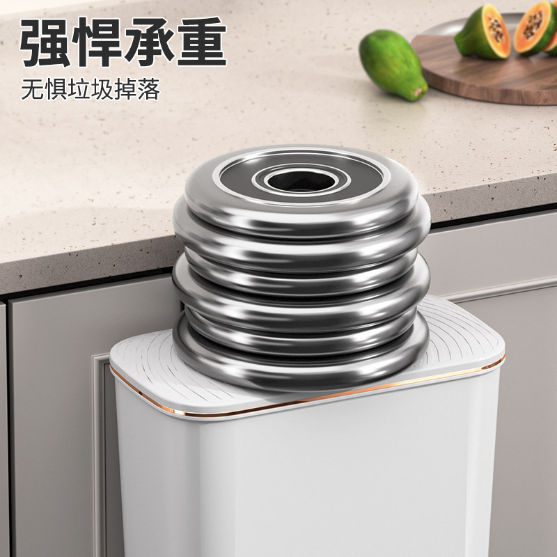 蓋付きキッチンゴミ箱、家庭用壁掛け、高価値、バスルーム、トイレ、リビングルーム、大型、大容量の隙間ペーパーバスケット|undefined