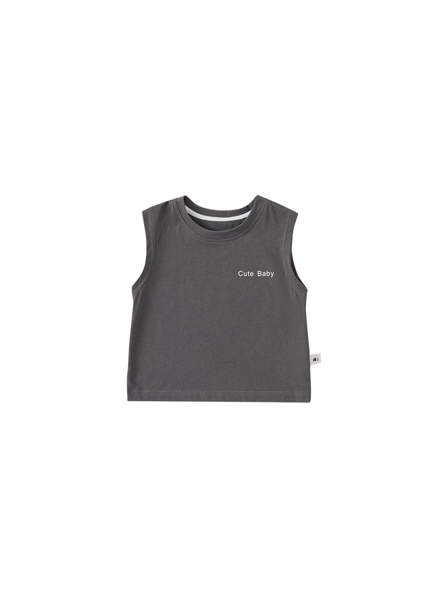 Youbao ropa para niños ropa casual ropa para niños tops chaleco para niños verano nuevo producto camiseta sin mangas para niños estilo occidental XY84003