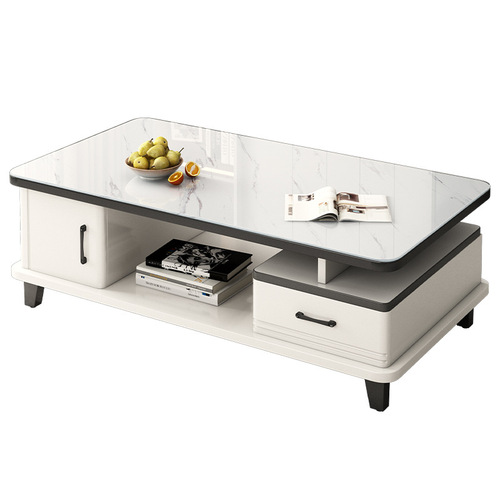 Coffee table living room household small apartment table simple modern sofa side table creative light luxury glass balcony coffee table table