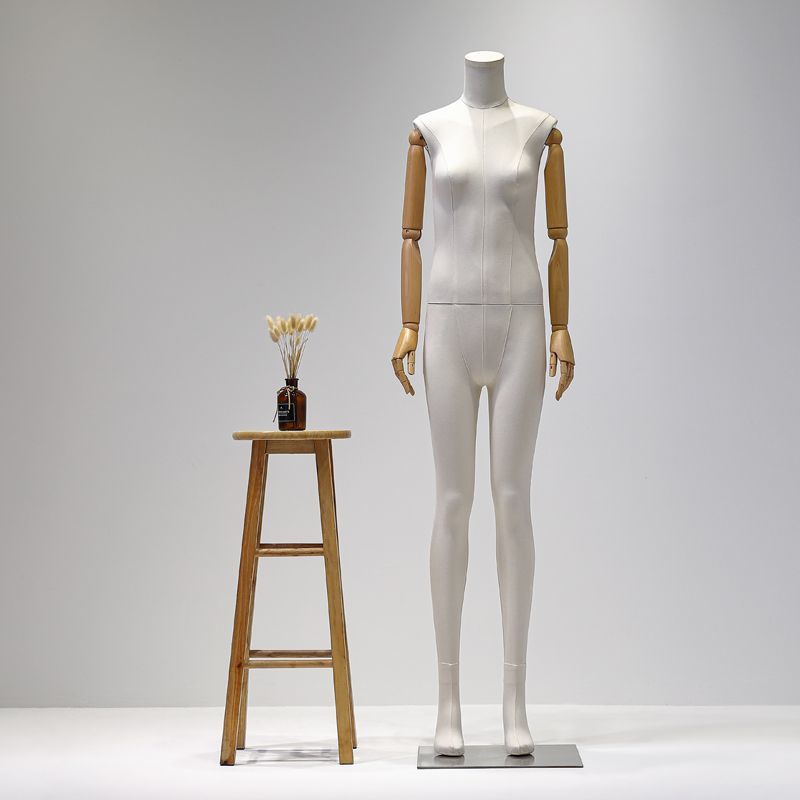 Maniquí Delgado Tapizado de Cuerpo Entero de Fibra de Vidrio image 11