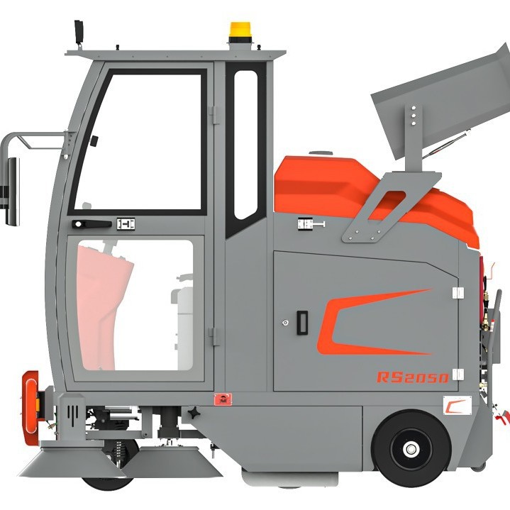 驾驶式电动全封闭扫地车2050 48V锂电池 不锈钢底盘十大零部件终