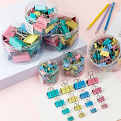 Manufacturer sells multi-specification color dovetail clips, stationery folders, bill clips, stainless steel black long tail clips