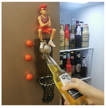网红篮球壁挂式啤酒起子软磁铁冰箱贴开瓶器磁贴启瓶器瓶起子