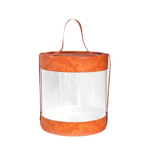 Forest-style PVC transparent wedding candy box for Dragon Boat Festival, hand-held bridesmaid gift box, snowflake candy baking gift box, empty box