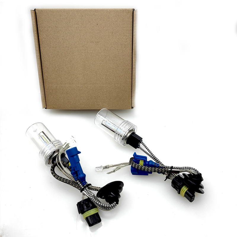 Cross-border hot-selling car xenon bulb strong light D2H far and near integrated lens special headlight super bright golden eye