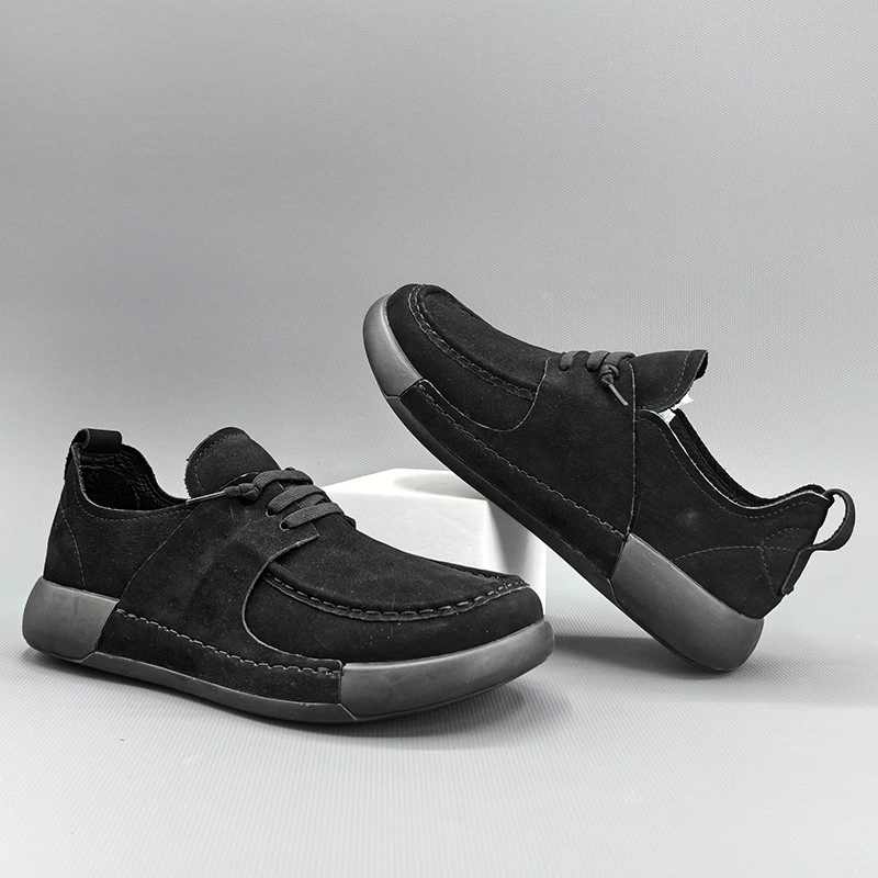 К sneakers стиль в корейском стиле из натуральной кожи, полуперчатые ботинки в демисезонной матовой отделке с европейским шиком