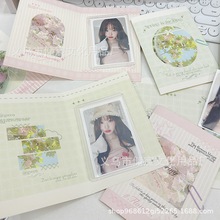 ins风春野花季折页高颜值小卡打包装饰少女心对折卡留言贺卡网E18