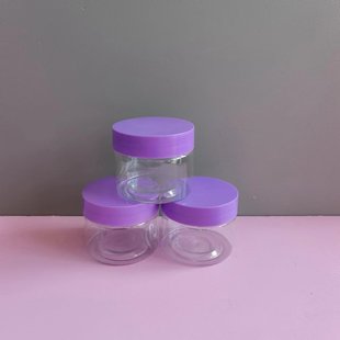 55/45 plastic cream bottle transparent cream bottle 55/55 wide mouth scrub sub-packing box daily sample box