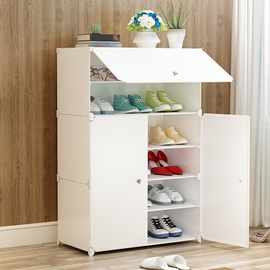 客厅简易鞋柜收纳鞋子简约家具鞋柜清灰组合塑料柜子玄关柜多功能