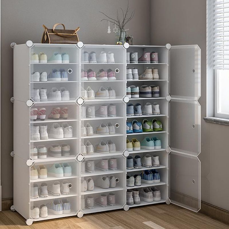 Shoe Rack Storage Rack Splicing Simple Economical Household Waterproof Shoe Cabinet at the Door Shoe Cabinet Shoe Rack Multi-Layer Household