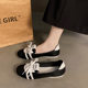 Real Soft Leather Breathable Chanel Style Ballet Shoes Women's 2025 Spring and Autumn New Retro Slip-on Shallow Mouth Flat Shoes