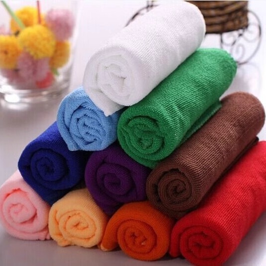 Microfiber nano square towel thin non-lint gas station towel advertising towel foreign trade export free shipping