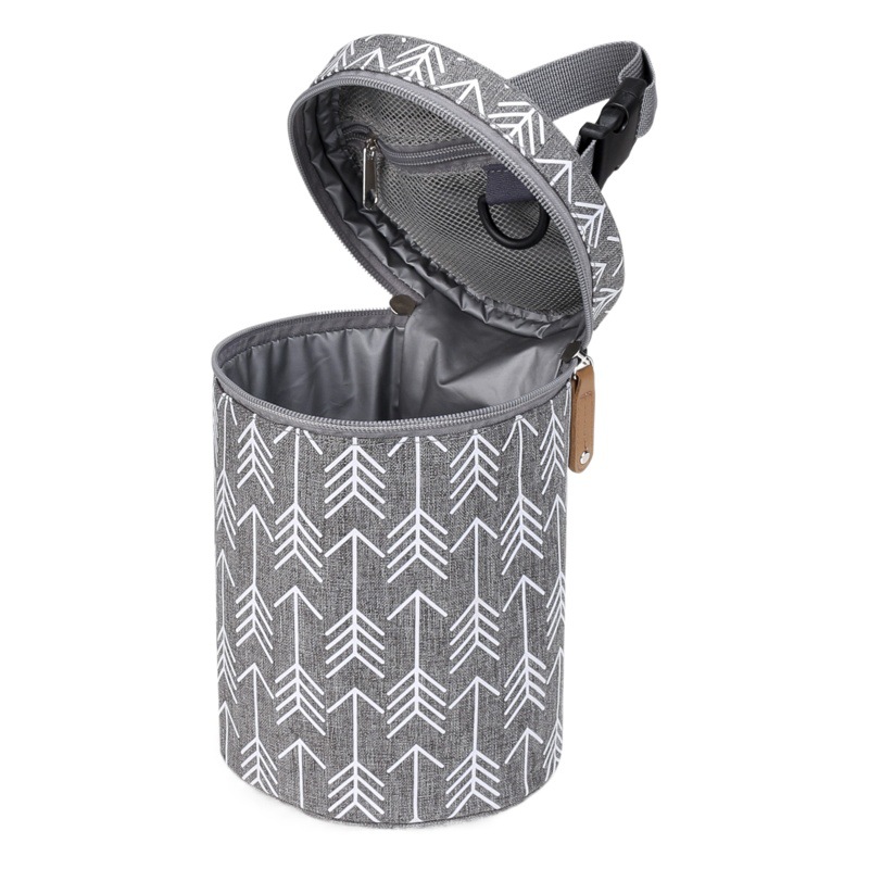 New Bucket Milk Bottle Bag Portable Hangable Baby Carriage Milk Sucker Bag Constant Temperature Preservation Small Meal Bag