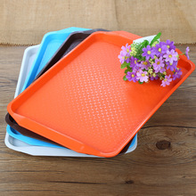 塑料托盘长方形防滑食堂快餐盘餐厅饭店上菜端菜家用商用水果托盘