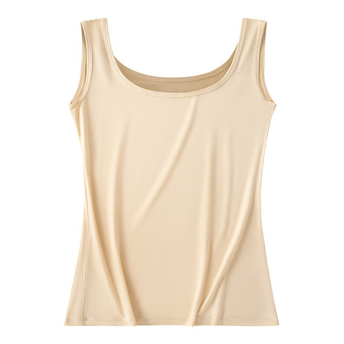 Plus-size vest bottoming shirt for girls—modal, seamless, comfortable, soft, slim-fit, autumn/winter camisole for inner layer wear.