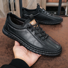 2025新款男鞋春季男士商务休闲皮鞋豆豆鞋英伦鞋子男潮鞋懒人鞋