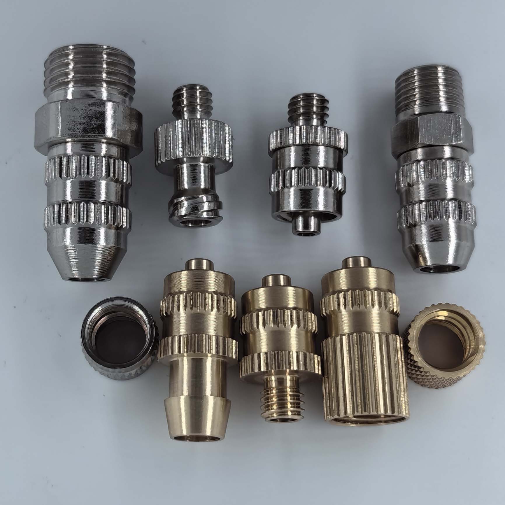 优惠供应数控加工铜接头鲁尔针头针筒分装动态混合管适用医疗器械