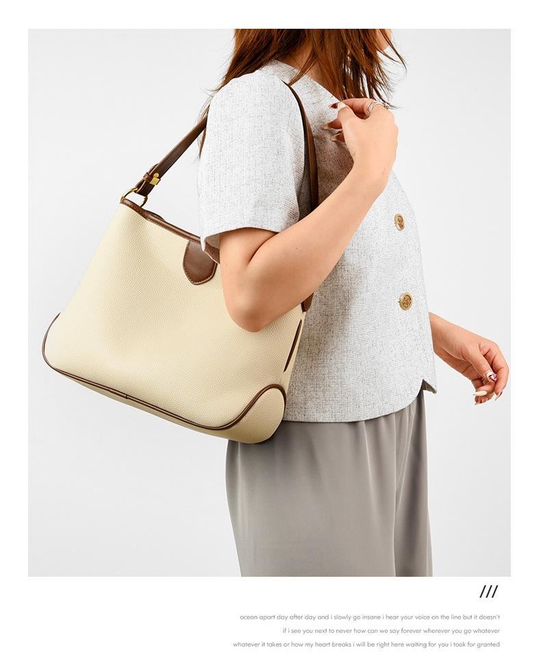 Textured Large Capacity Women's Bag Fashion Crossbody Hand Shoulder Tote Bag Underarm Bag All-match Commute Bag_voghion.com