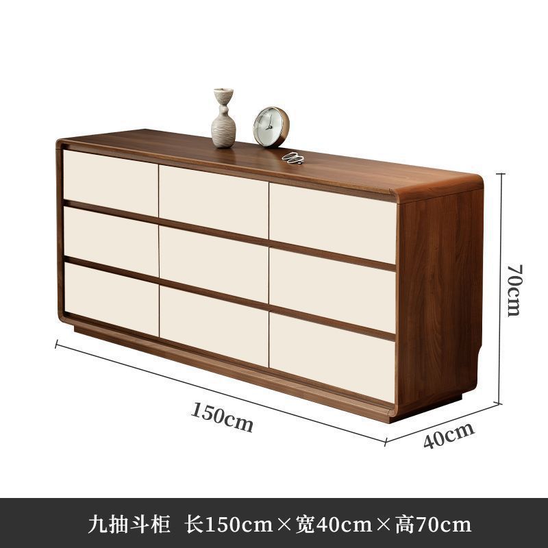 9개의 서랍장 150*40*70CM 세트 화이트