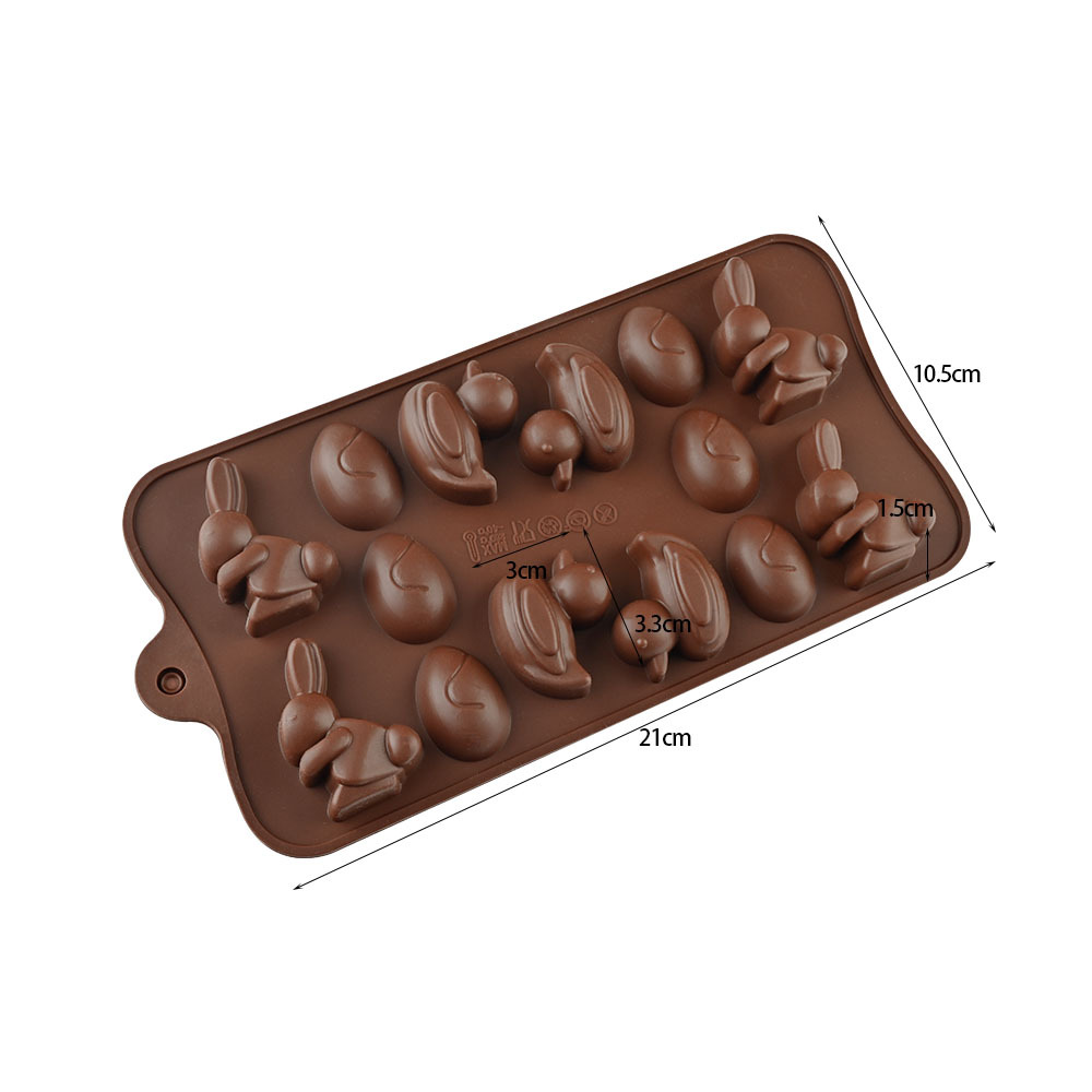 Molde de Silicona para Chocolate DIY, Multiuso con Formas de Dibujos Animados para Repostería