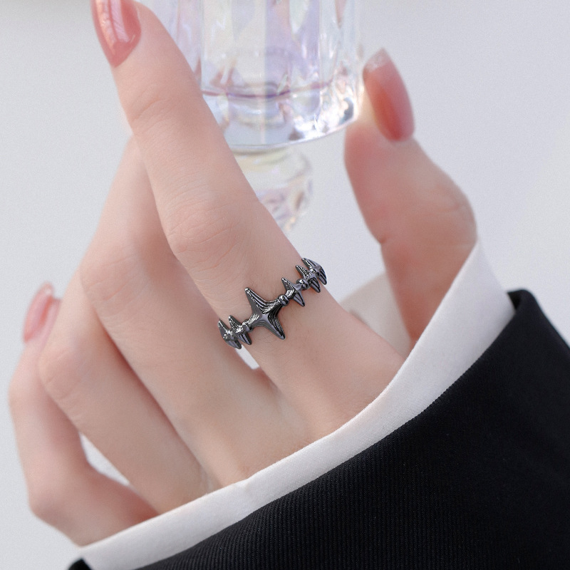 Vintage Minimalist Geometric Ring For Women Irregular Style_voghion.com