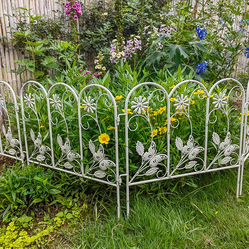 Двор кованый забор садовый забор для растений на открытом воздухе Вилла вставка для лазания из ротанга огород сад цветочный сад Терраса небольшой забор