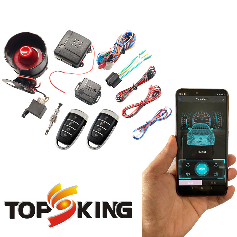 南美款电商产品 汽车防盗器 car alarm手机APP代替遥控器防盗系统|undefined