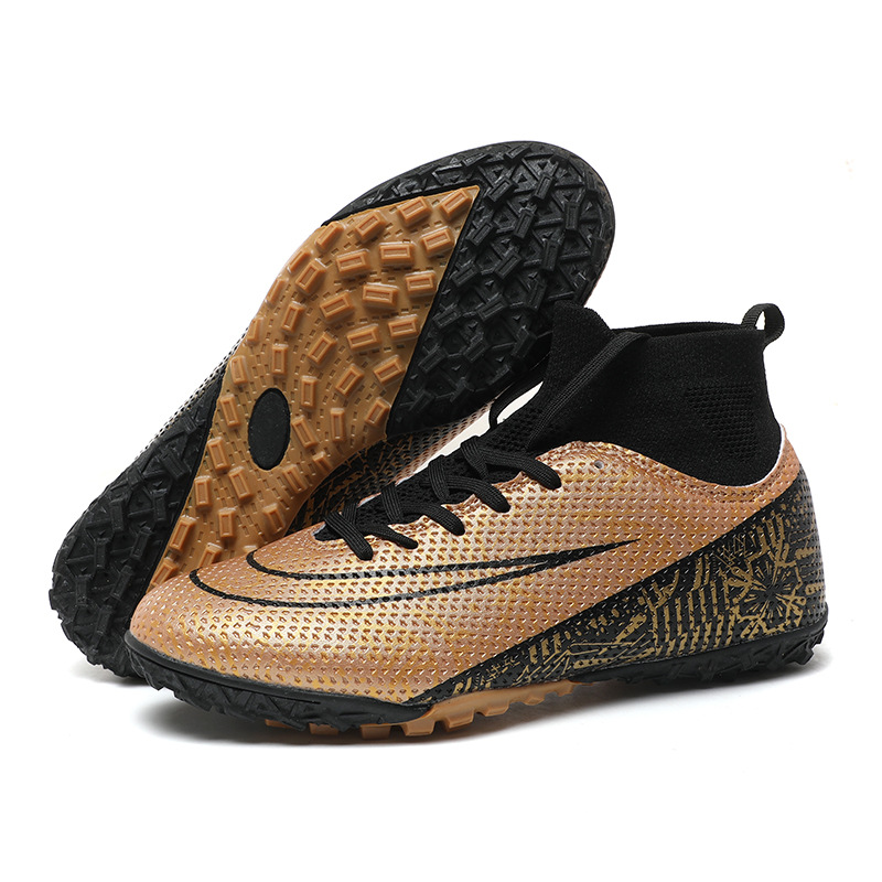 Otoño Binbin Bird ventas directas de fábrica zapatos de fútbol uñas rotas largas zapatos de entrenamiento deportivo transpirables de caña alta para hombres y mujeres Football