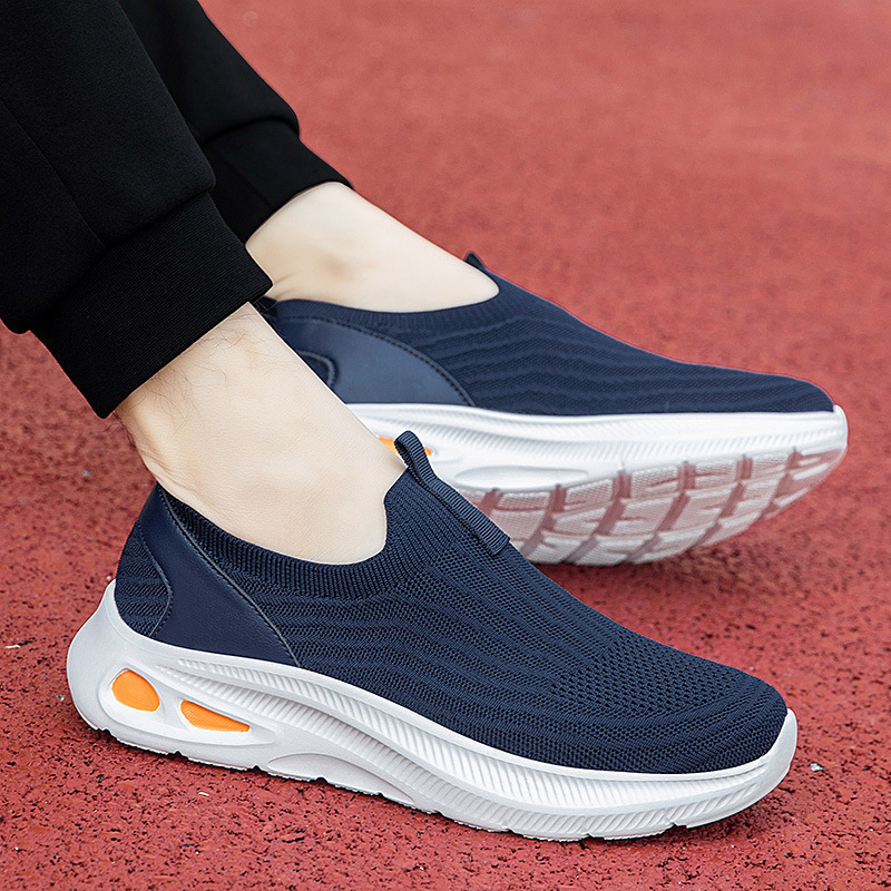 2025 Summer Leap Month Elderly Shoes Extra Large Men's Shoes Middle-Aged and Elderly Walking Shoes Women's Shoes Mom's Shoes Breathable Flying Woven Shoes