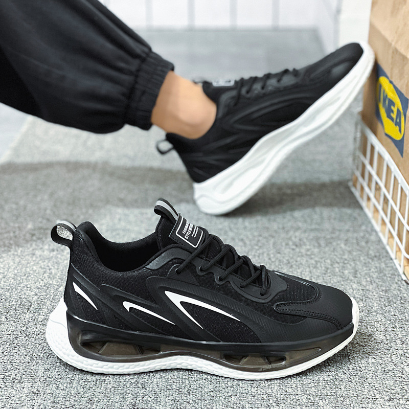 Zapatos de coco de verano para hombres, zapatos de correr de malla para hombres, zapatos de climax casuales con suela gruesa, reflectores de visión nocturna