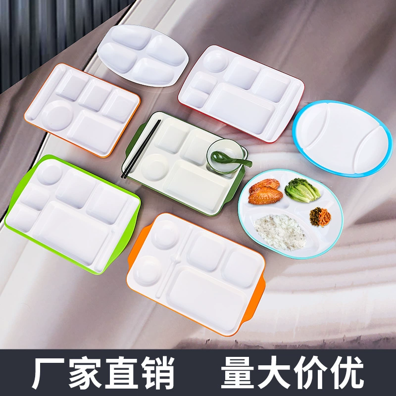 School white plastic dinner plate for commercial use
