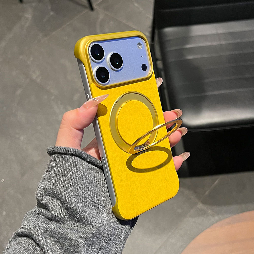 Custodia protettiva ultra sottile senza cornice, compatibile con iPhone 17, Huawei e Xiaomi, con adesivi in pelle e supporto._voghion.com