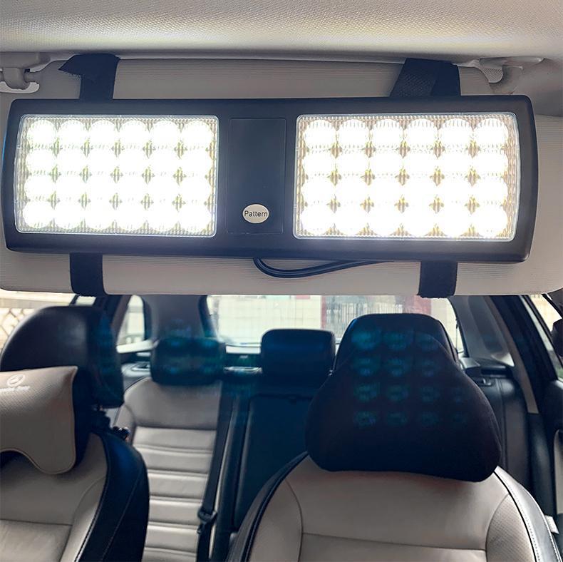 Car sun visor flash light open channel strobe light high beam dog counter Light super bright led decoration car warning light