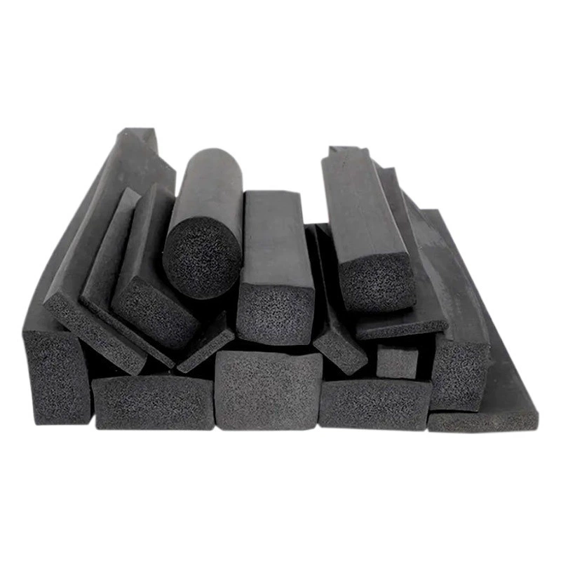 Уплотнительная лента из пеноматериала EPDM Губчатая лента EPDM Водонепроницаемый морской износостойкий Электрический шкаф Резиновая квадратная полоса для защиты от столкновений