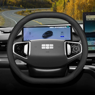 Steering wheel cover | Cover - galaxy-series-double-d-black-line-set-type-ultra-thin-default