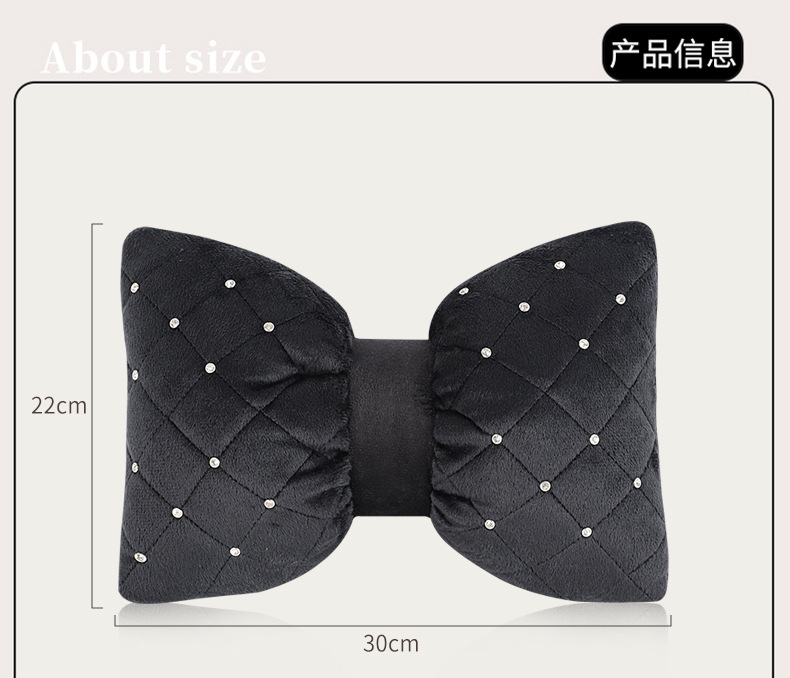 Car Headrest with Nail Embroidery, Car Neck Pillow, Car Bone Pillow, Car Seat Cushion, All-Season Car Pillow