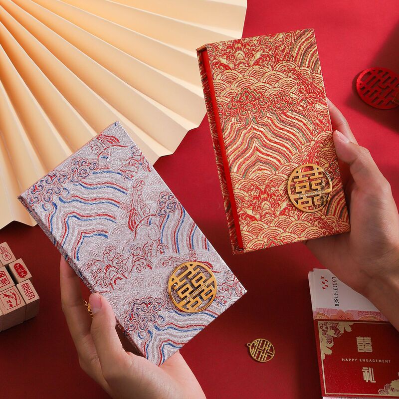 2025新款中式结婚红包随礼利是封份子钱改口高级感婚礼万元竖款红|undefined