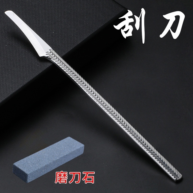 Cuchillo inclinado herramientas de pinza de uñas grises cuchillo de pedicura profesional cuchillo de excavación cuchillo de ojo de gallina para recoger la zanja de uñas conjunto de uña incrustada una sola pieza