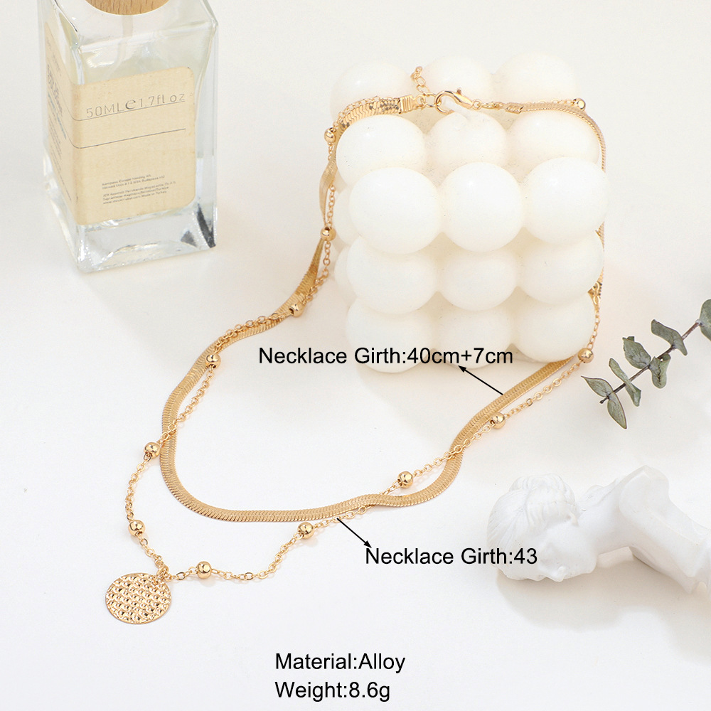Fashion Geometric Alloy Plating Womenu0027S Layered Necklaces