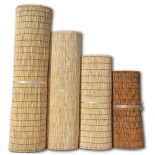 New Reed Curtain Large Roll Size Optional Sunshade and Heat Insulation Curtain Roof Reed Thin Reed Mat Wall Roof Decoration