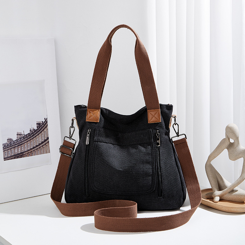Bolso de invierno de mujer nuevo versátil bolso de mano de gran capacidad bolso de lona de mujer bolso de hombro de mujer bolso de mujer