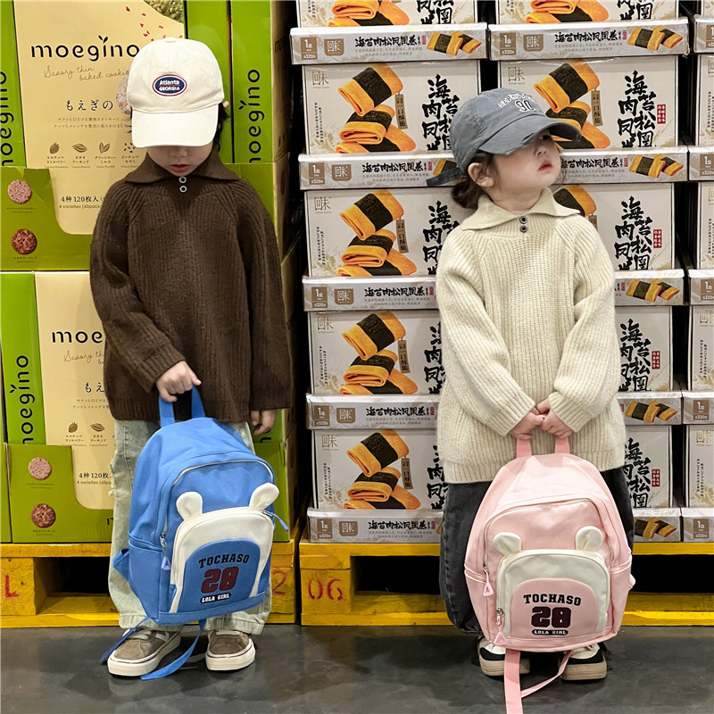 New high appearance level children's bag kindergarten large capacity backpack for boys and girls baby go out ultra light backpack