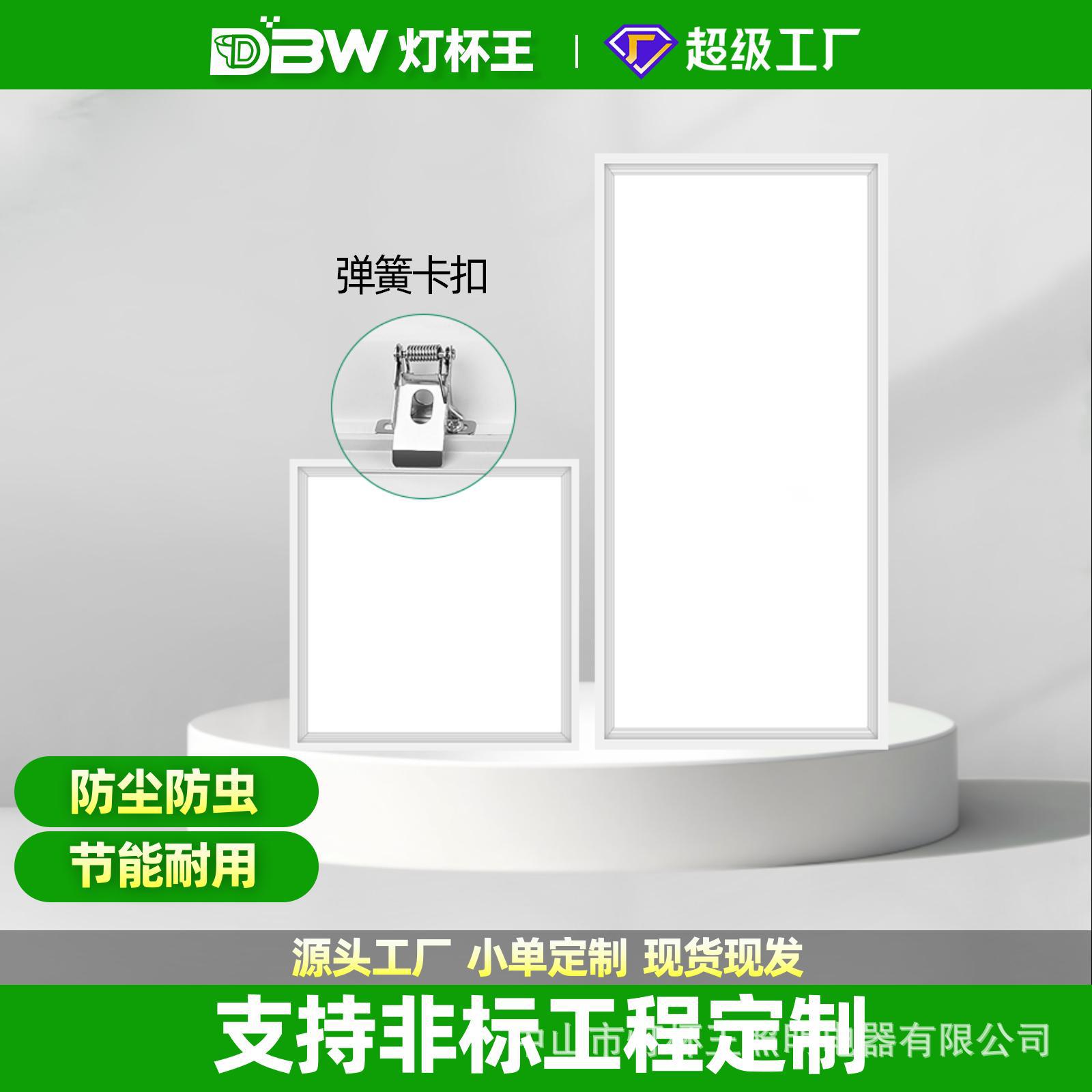 Lámpara de placa plana no estándar de procesamiento de resorte 300x1200 led incrustada de placa de yeso 30x60