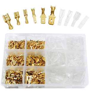 120/270/600PCS ��ɫ/�yɫ2.8/4.8/6.3mm�䉺��ɲ�Ƭ�����׺��F