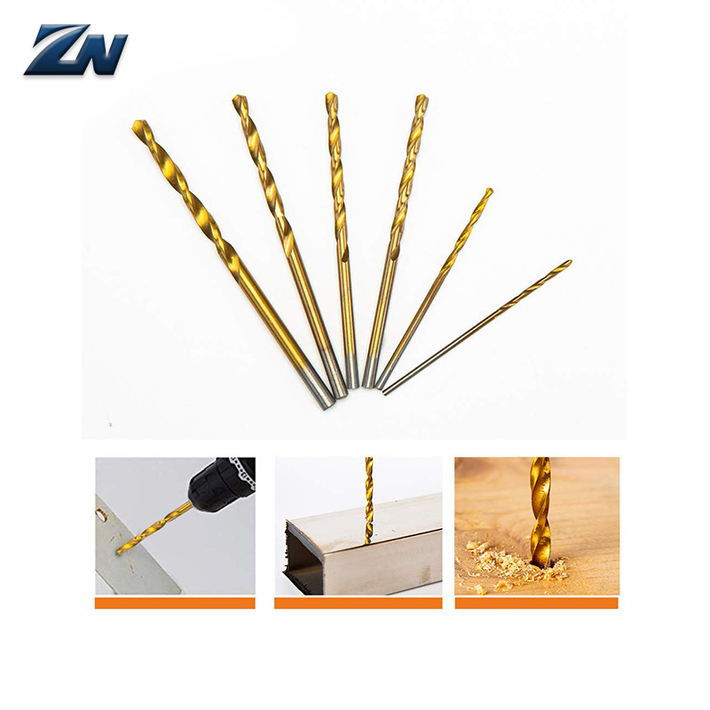 60-pieza pequeña broca de titanio Chapado en combinación de taladro de torsión 1.0-3.5mm60PC combinación de broca
