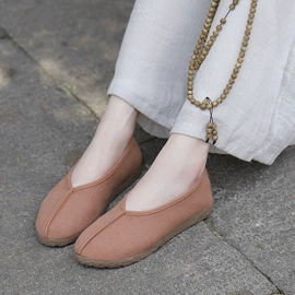 女式布鞋;平底拖鞋