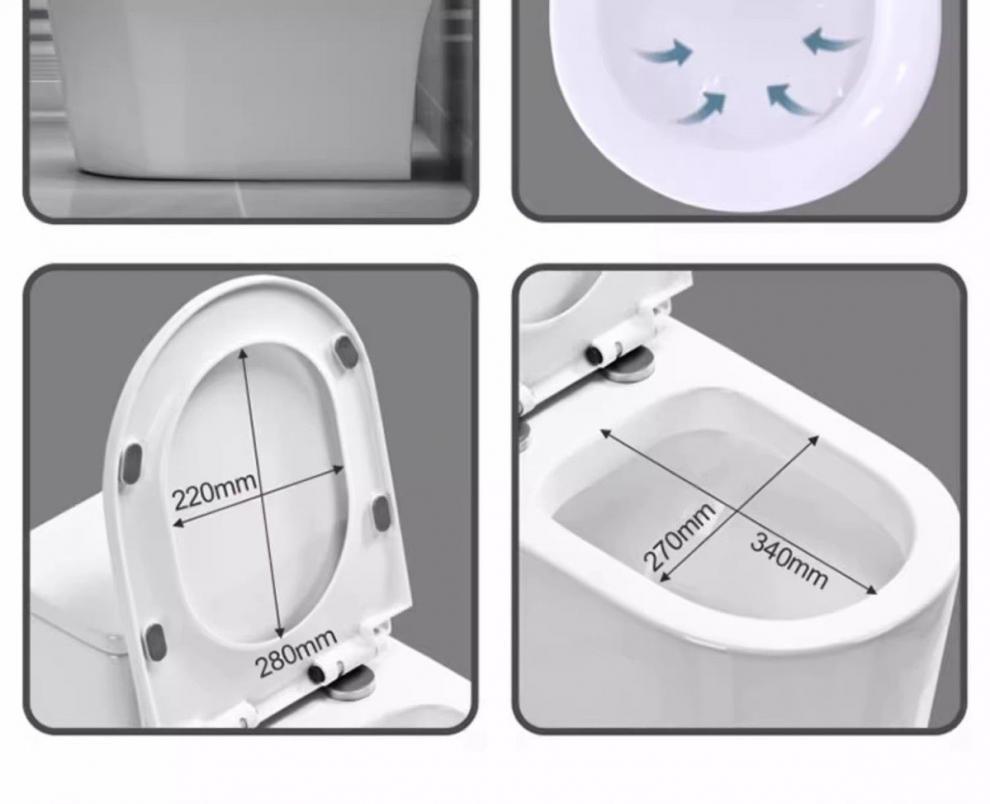 Household large-diameter anti-odor siphonic toilet, ordinary ceramic bathroom seat, essential for hotels undefined