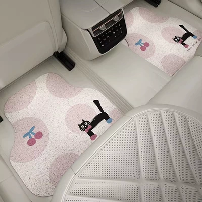 Avtomobil döşəmə paspasları, all seasons, dirt-resistant, wear-resistant, easy - polka-dot-little-black-cat-back-row-backstage-5050cm-silk-loop-carpet