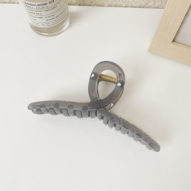 Leche marrón esmerilado pelo clip accesorios para el cabello de las mujeres de alto grado updo tiburón clip gran horquilla ins lindo horquilla al por mayor