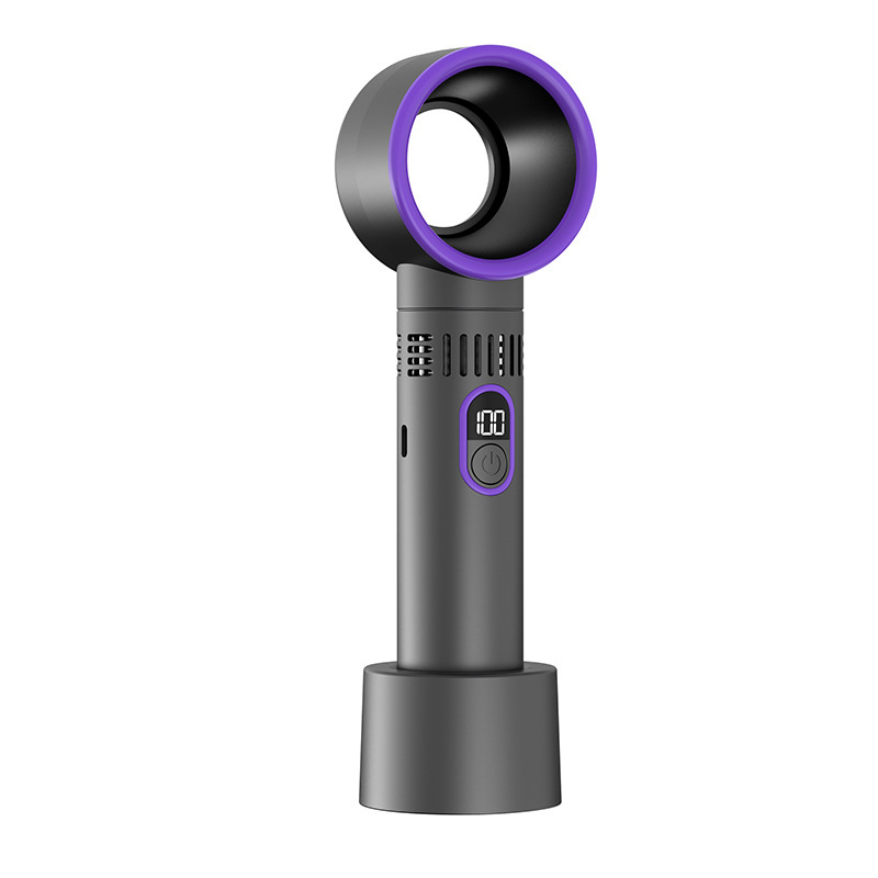 디지털 디스플레이 블레이드리스 팬 다크 그레이